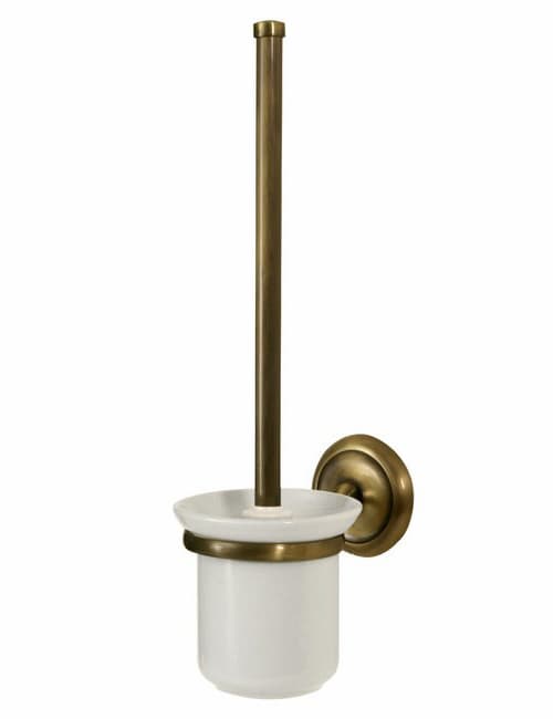 Deco toiletbørste, antik messingfarve