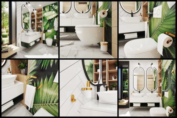 Nature Box Toiletbørste, Guld