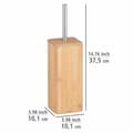 Miniatyrbild 4 av 4: Toalettborstehållare i bambu, svart toalettborste, bambusträ, 10,1x37,5x10,1 cm, brun