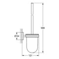 Miniatyrbild 2 av 2: GROHE essentials Toalettborsthållare Silver - 40374001