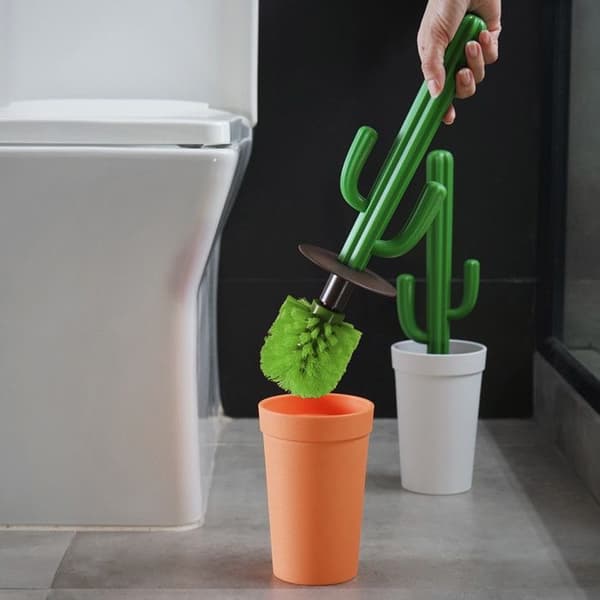 Toalettborste Cacbrush Cactus Orange/Grön Orange, Grön