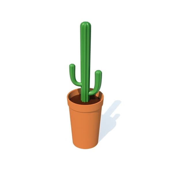 Toalettborste Cacbrush Cactus Orange/Grön Orange, Grön