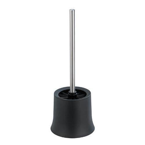WENKO Toalettborste Basic svart - Toalettborste Svart Excellent Value for Money, Polypropen, 14x38x14 cm, Svart
