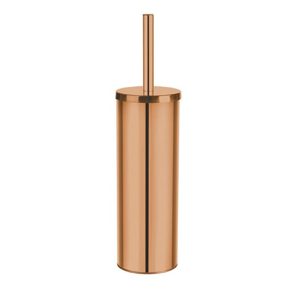 Toalettborste badrum MIRI fristående toalett stängd roséguld