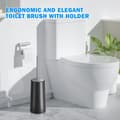 Pikkukuva 6 / 7: Lollanda WC-harja 304 ruostumattomasta teräksestä valmistetulla kahvalla ja pidikkeellä - Ergonominen wc-harja, kestävä