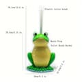 Miniatyrbild 2 av 2: Frog Toiletborste Set, Fint Design, Lätt att Montera,Gulbukig groda