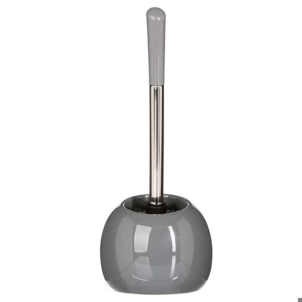 Grå keramisk bolltoalettborste
