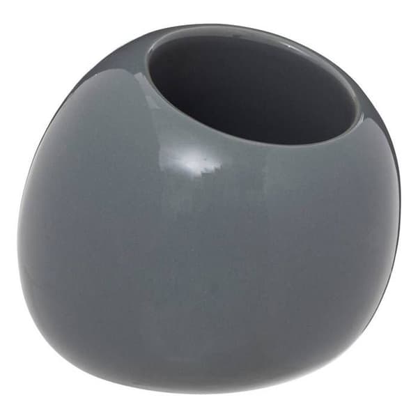 Grå keramisk bolltoalettborste