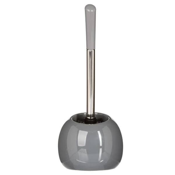 Grå keramisk bolltoalettborste