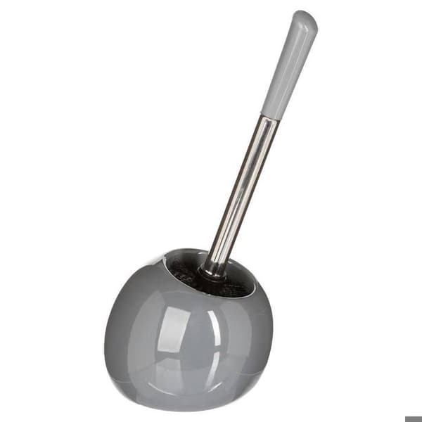 Grå keramisk bolltoalettborste