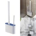 Miniatyrbillede 1 af 5: OBOSOE silikone toiletbørste med vægbeslag og holder – 2 Brosses de Toilette et 1 Support