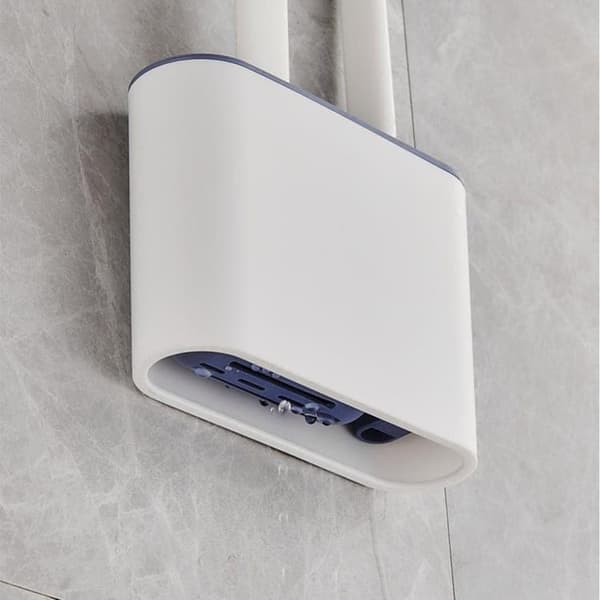 OBOSOE silikone toiletbørste med vægbeslag og holder – 2 Brosses de Toilette et 1 Support