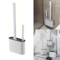Miniatyrbillede 1 af 5: OBOSOE silikone toiletbørste med vægbeslag og holder – 2 Brosses de Toilette et 1 Support