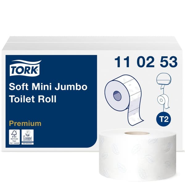 Toalettpapper TORK Pre T2 2-lag 12/fp