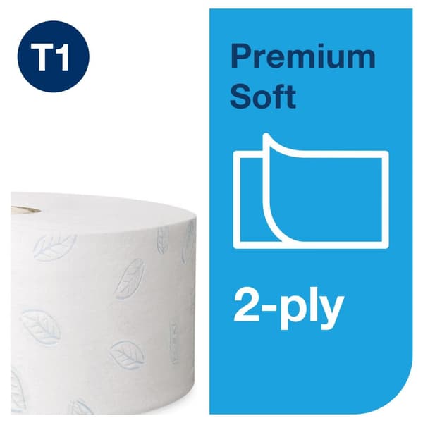 Toalettpapper TORK Pre T1 2-lag 360m 6st
