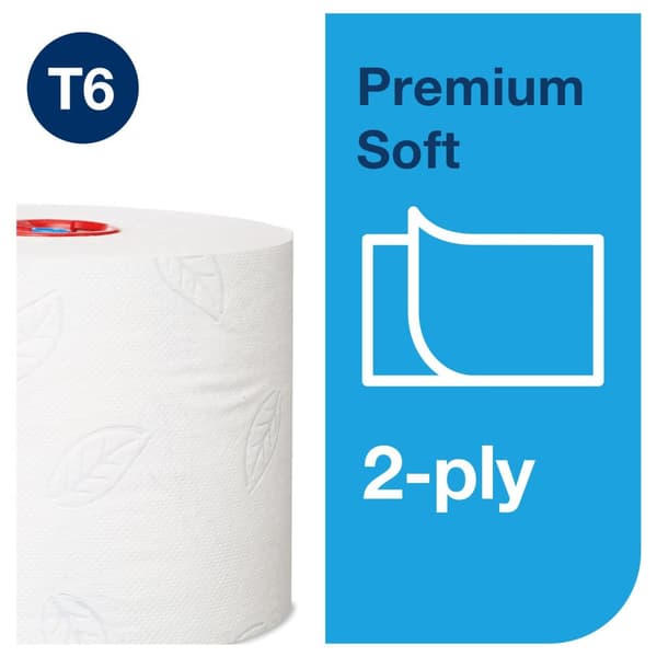 Toalettpapper TORK Pre T6 2-lag vit 27st