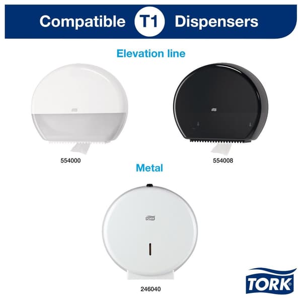 Toalettpapper TORK Uni T1 1-lag 500m 6st
