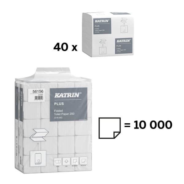 Toalettpapper KATRIN Plus Bulk 10000/fp