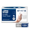Miniatyrbild 1 av 4: Handduk TORK Adv H3 2-lag vit 2400/fp