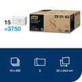 Miniatyrbild 3 av 5: Handduk TORK Adv H3 2-lag vit 3750/fp