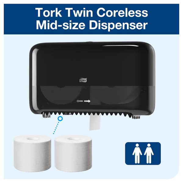 Dispenser TORK T7 Coreless Twin sv