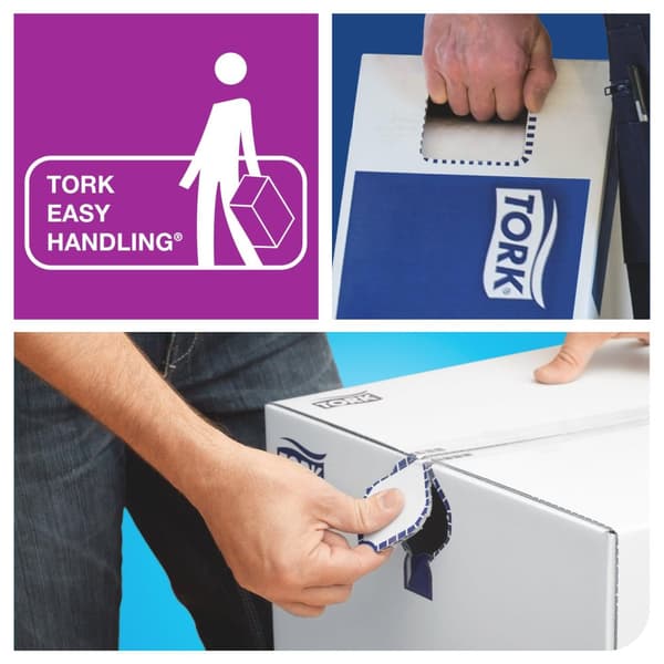Handduk TORK Pre H1 2-lag vit 6/fp