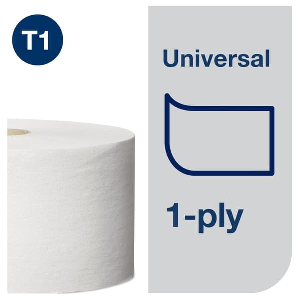 Toalettpapper TORK Uni T1 1-lag 480m 6st