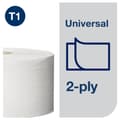 Miniatyrbild 4 av 7: Toalettpapper TORK Uni T1 2-lag 6/fp