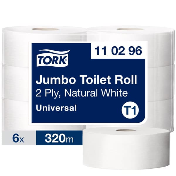 Toalettpapper TORK Uni T1 2-lag 6/fp