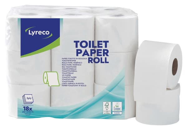 Toalettpapper LYRECO 30m 18/fp