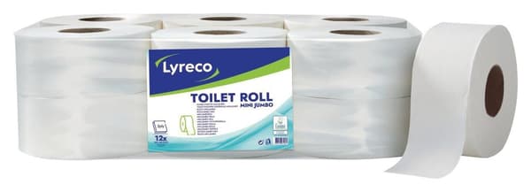 Toalettpapper LYRECO Mini 180m 12/fp