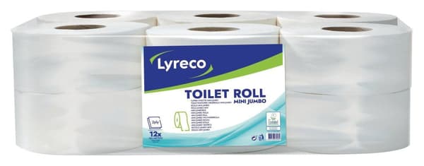 Toalettpapper LYRECO Mini 180m 12/fp