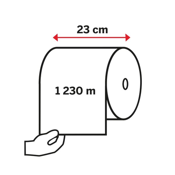 Industritork KATRIN L naturvit 1230m
