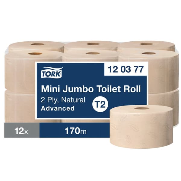 Toalettpapper TORK Adv T2 natur 12/fp
