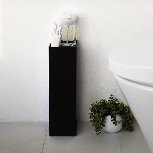 Toalettpappershållare i metall - H38,5 cm - 11,5 cm X 11,5 cm X 38,5 cm - Yamazaki