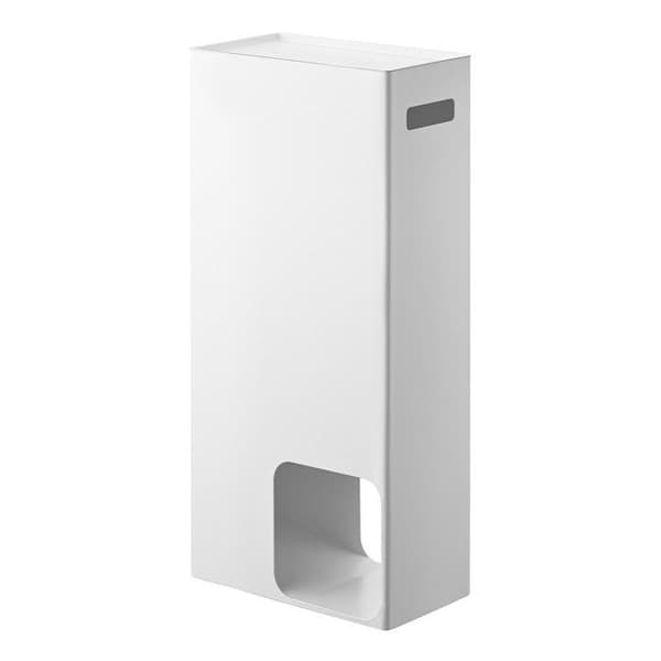 Förvaringstorn för toalettpapper - L23 cm - 23 cm X 12,5 cm X 48 cm - CaliCosy White