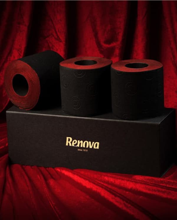 RENOVA Rouge & Noire Luxury wc-paperi 4-kerroksinen 3 rullaa