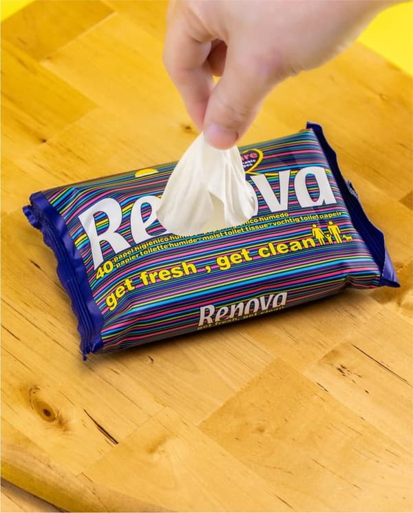 Renova fugtet toiletpapir 40 stk