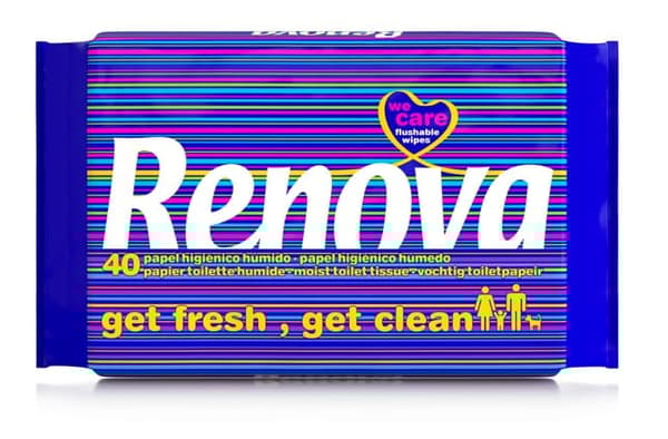 Renova fugtet toiletpapir 40 stk