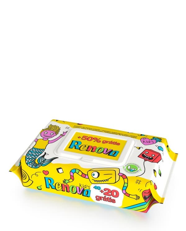 Renova vådt toiletpapir til børn 60 stk.