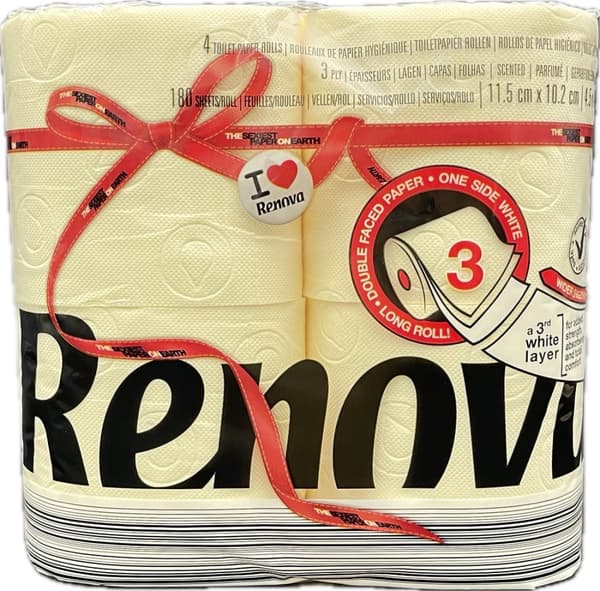 Nude Renova Double Faced 4R toiletpapir