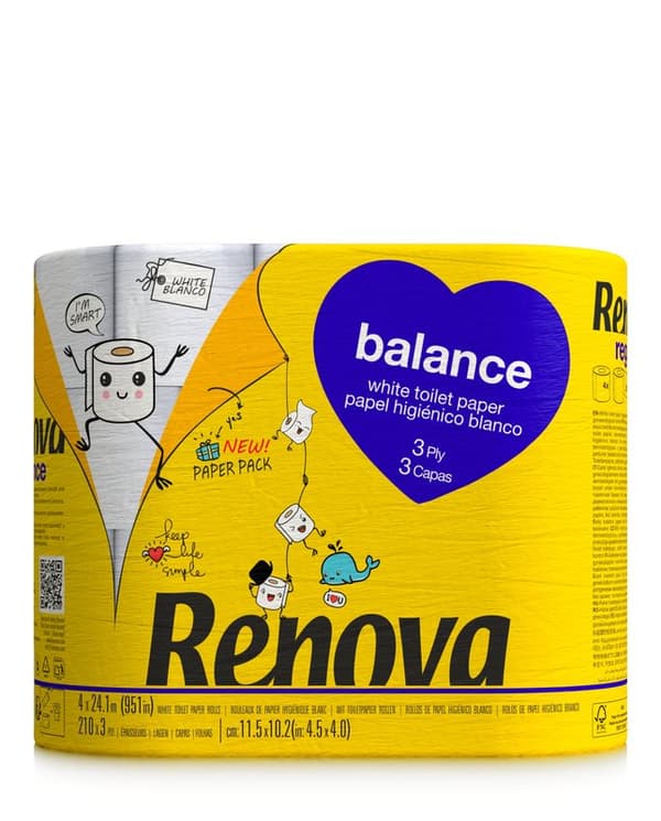 Renova Balance 4R toiletpapir