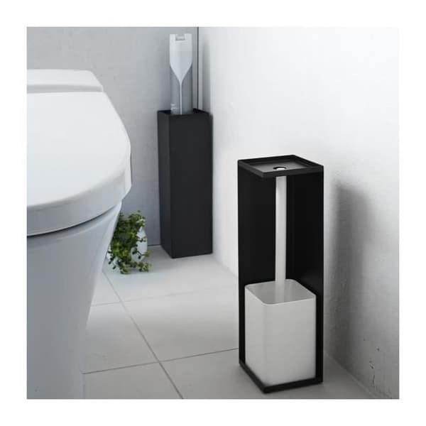 Toalettpappershållare i metall - H38,5 cm - 11,5 cm X 11,5 cm X 38,5 cm - Yamazaki