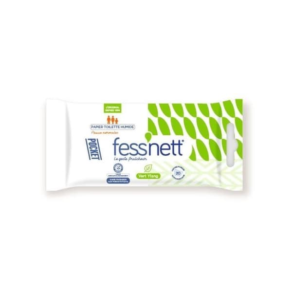 FESS'NETT Pocket vått toalettpapper - Ylang grön