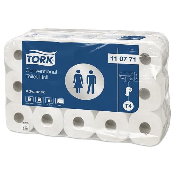 Tork 110771 Toalettpapper Advanced - Vit - 2-lager - förpackning om 30 - 30 x 400 ark: N: Handel, Industri & Vetenskap