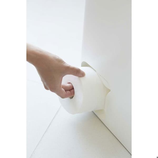 Förvaringstorn för toalettpapper - L23 cm - 23 cm X 12,5 cm X 48 cm - CaliCosy White