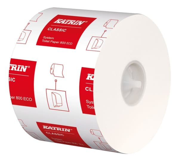 Toiletpapir til dispensersystem 2w hvid 92m