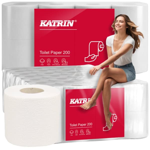 KATRIN toalettpapper 2w vitt 56-pack