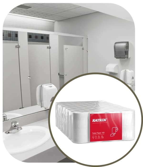 KATRIN toiletpapir 2w hvid pakke med 56 stk. 11296