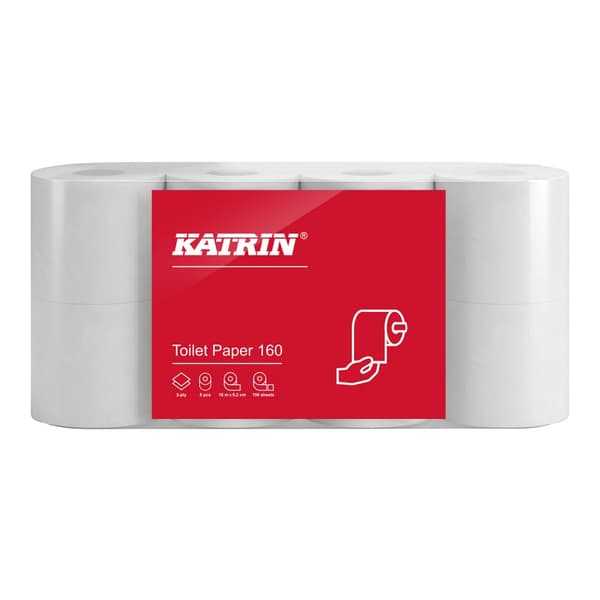KATRIN toiletpapir 2w hvid pakke med 56 stk. 11296